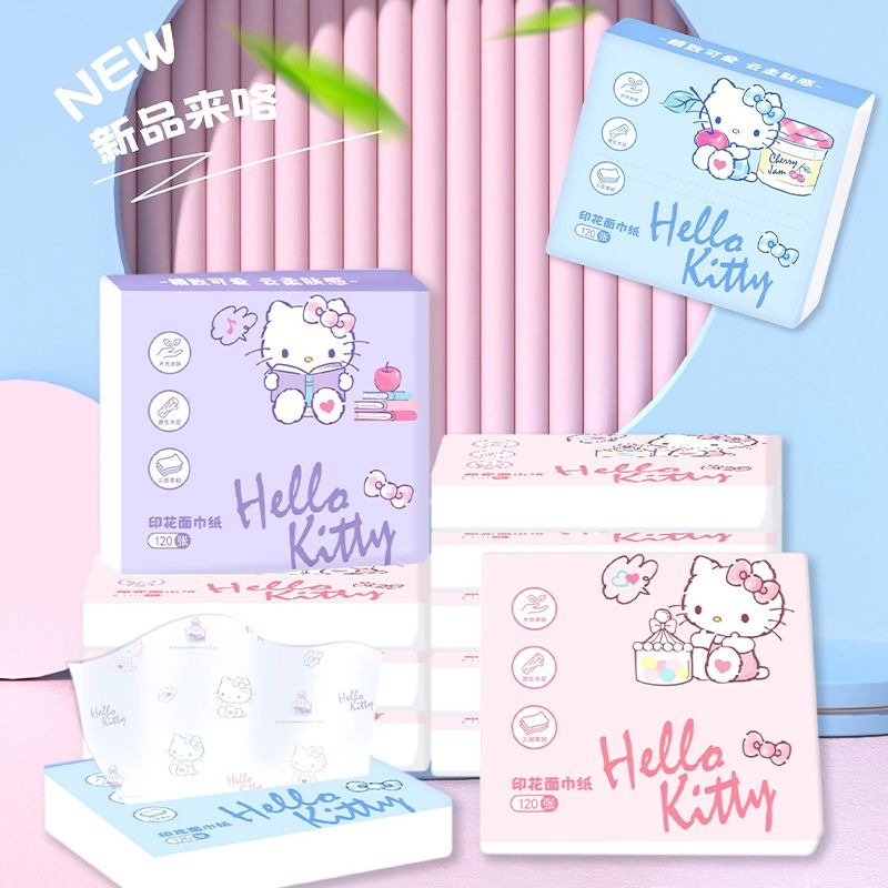 Travel Accessories Girly - Nieuwe Hello Kitty Zakdoekjes 6-pack Draagbare