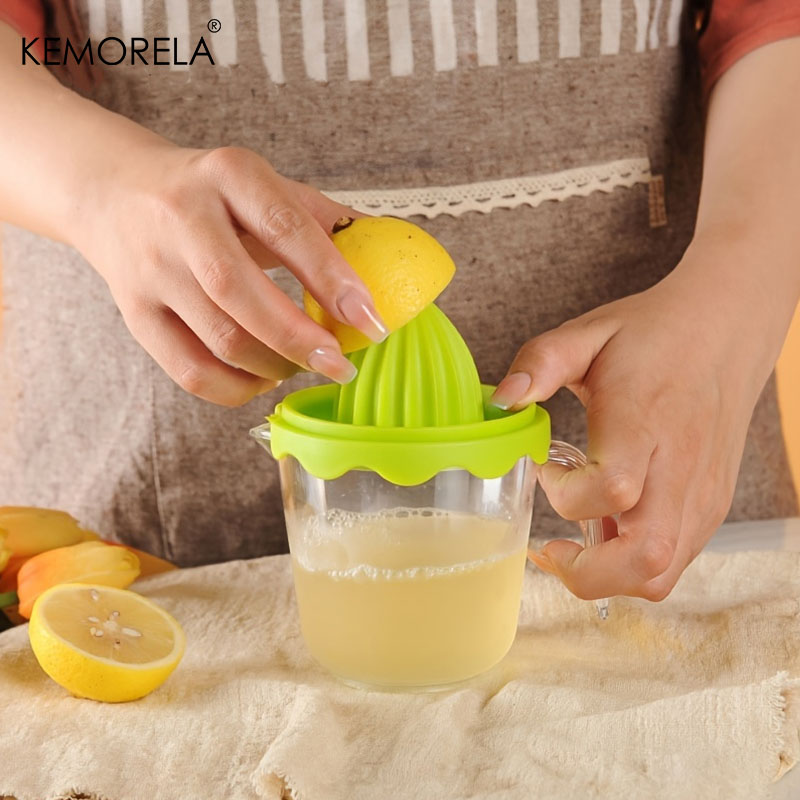 Travel Kitchen Accessories - Handleiding Draagbare Citruspers Keukengereedschap Plastic Oranje