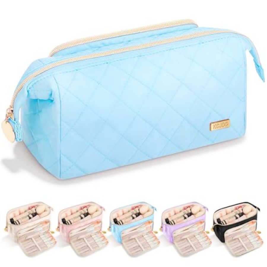 Travel Accessories Gift Basket - Paasmand Cadeaus Zachte gewatteerde make-up tas,