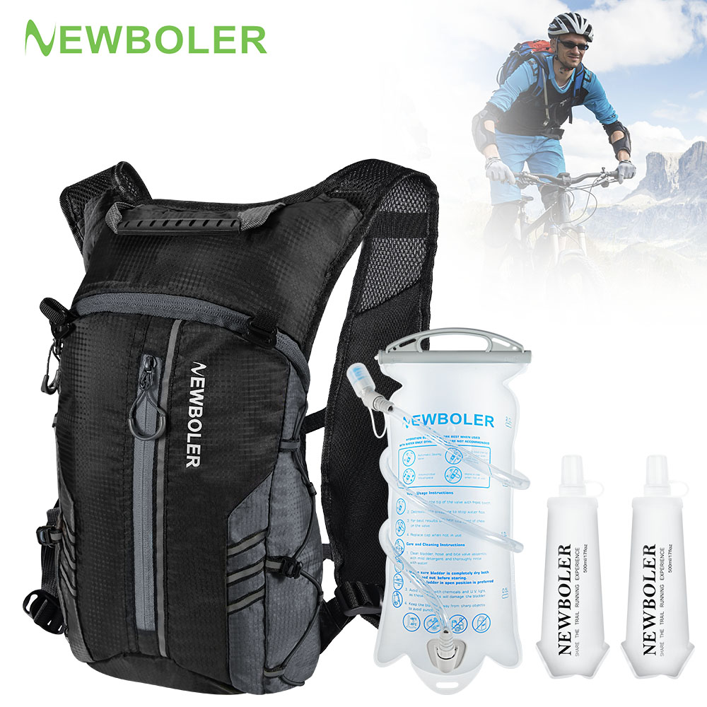 Hydration Pack Backpack - Hardlooprugzakvest met waterfles drinkzak, lichtgewicht fietsen