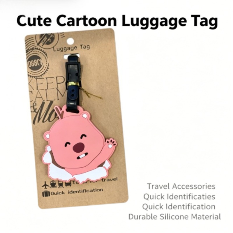 Travel Accessories Girly - Kawaii Pororo Loopy Beaver bagagelabel, schattige