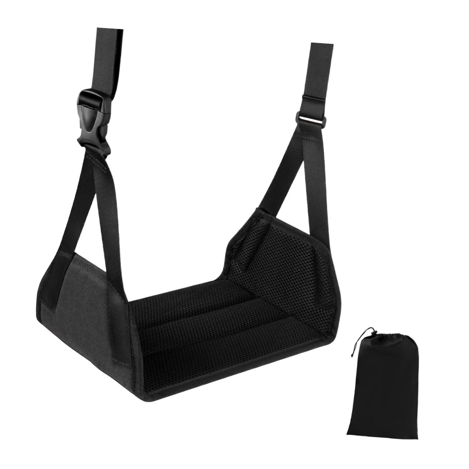 Travel Accessories In Train - Vliegtuigvoetsteun Hangmat onder bureau Bamboe Verstelbaar