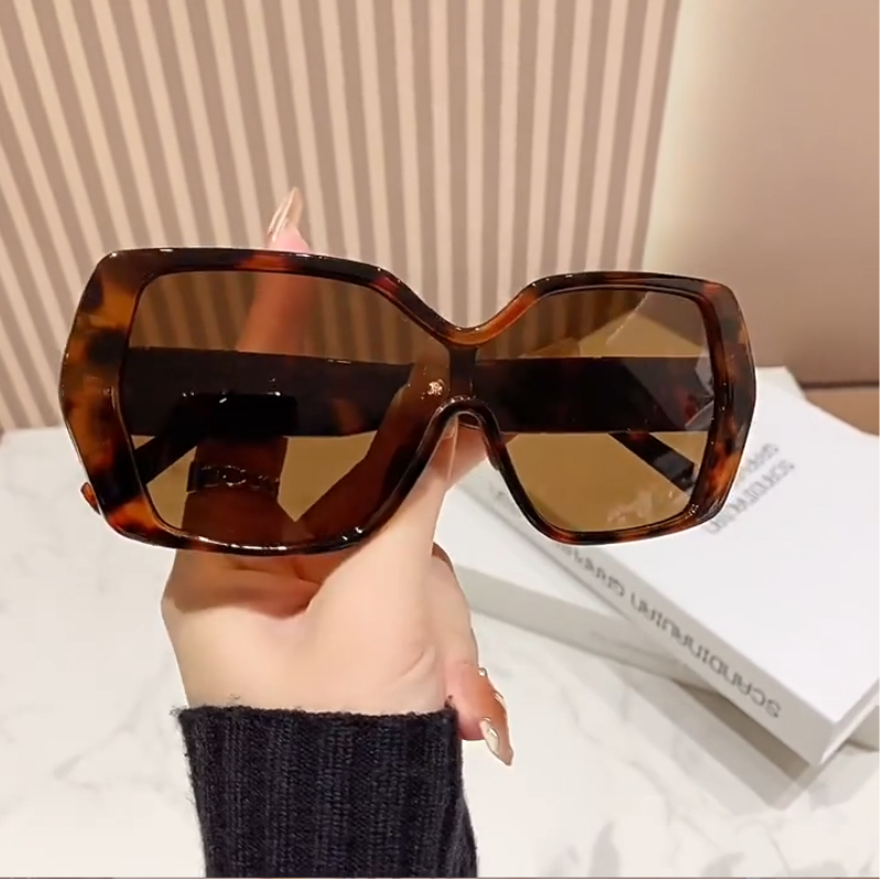 Travel Accessories Brand - ZXIAC Mode Retro Oversized Vierkante Zonnebril