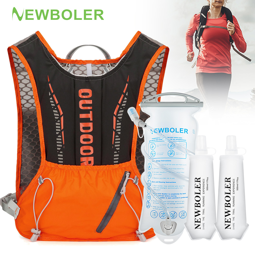 Hydration Pack Backpack - NEWBOLER Hardlooptas voor buitensporten Ademende hydratatie
