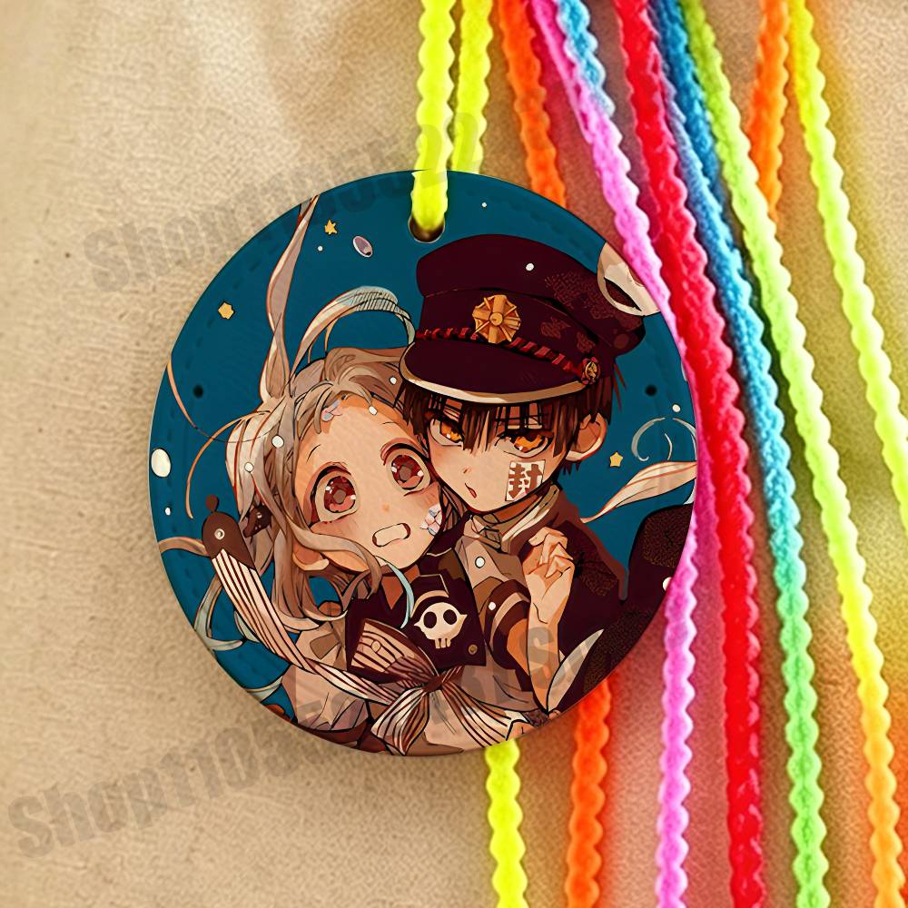 Luggage Tag Leather - Anime Hanako-kun Nene Yashiro Lederen bagagelabel