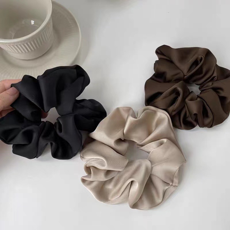Quality Travel Accessories - 3 luxe satijnen haar scrunchies, zachte