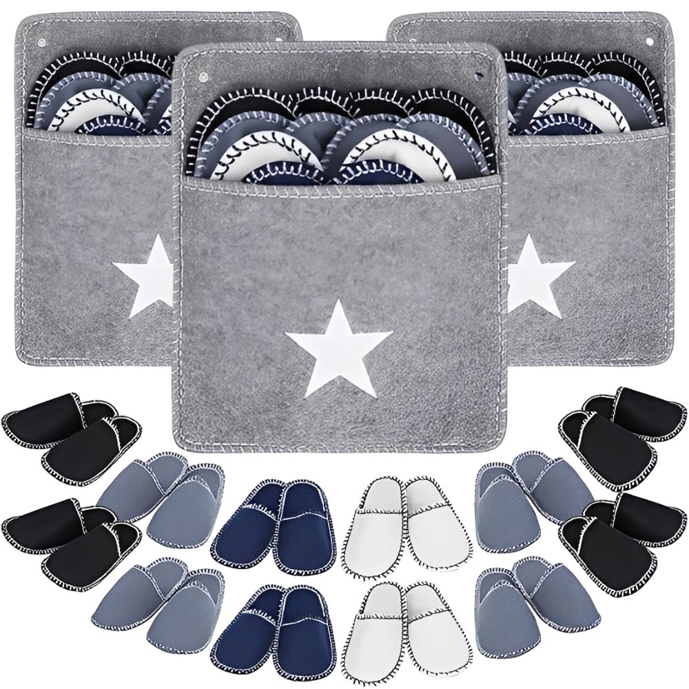 Shoe Bag Travel - 1 Set 6 Paar Wegwerp Vilt