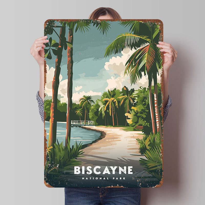 Travel Accessories For Europe - Biscayne National Park Reisposter Aangepaste vintage