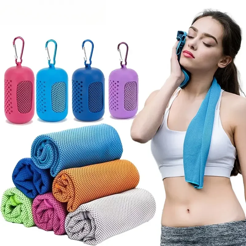 Travel Towel Quick Dry - Koelhanddoek met draagbare capsulehoes, snel drogend,