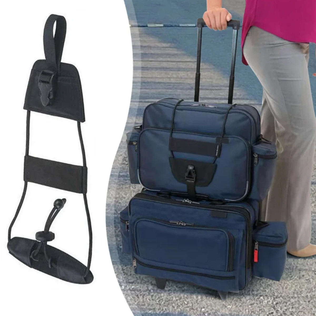 Travel Accessories Luggage Straps - Reistasverbindingsriem, stevige nylon tasriem voor het