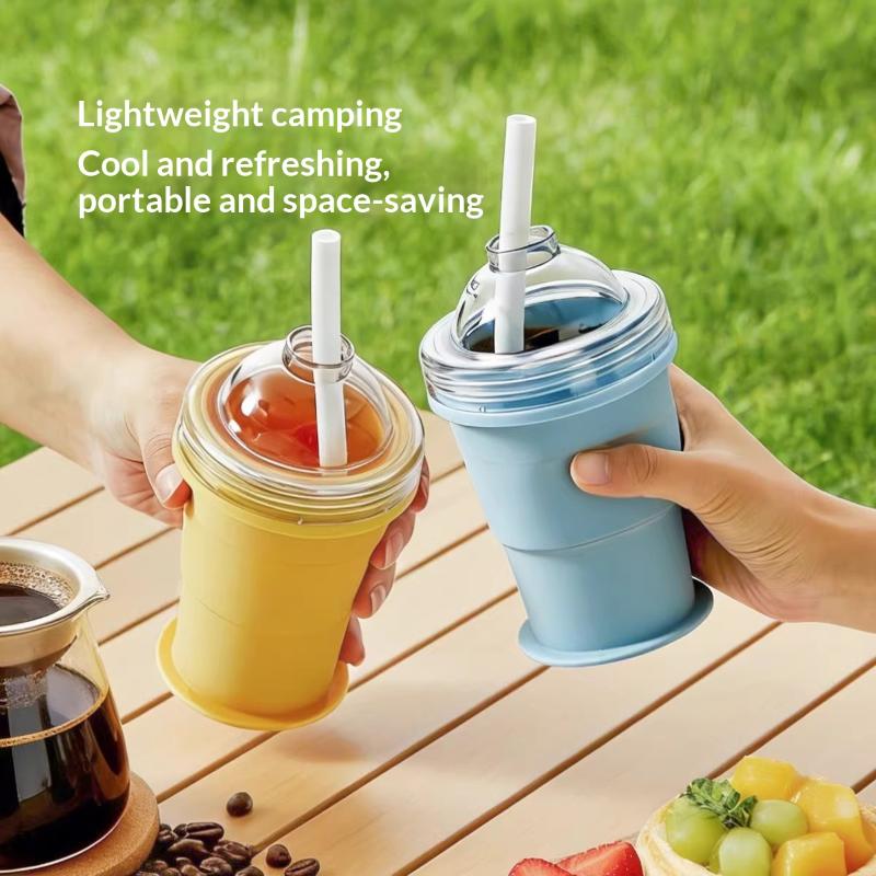 Travel Kitchen Accessories - Opvouwbare siliconen 2-in-1 reismok Lekvrije ijsbalmaker