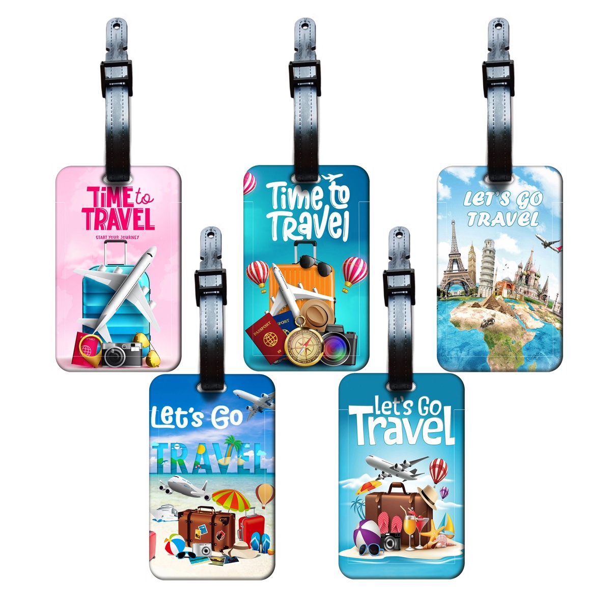Luggage Tag Leather - Reisstijl bagagelabel Heren Dames Reisbagagelabel Klassieke