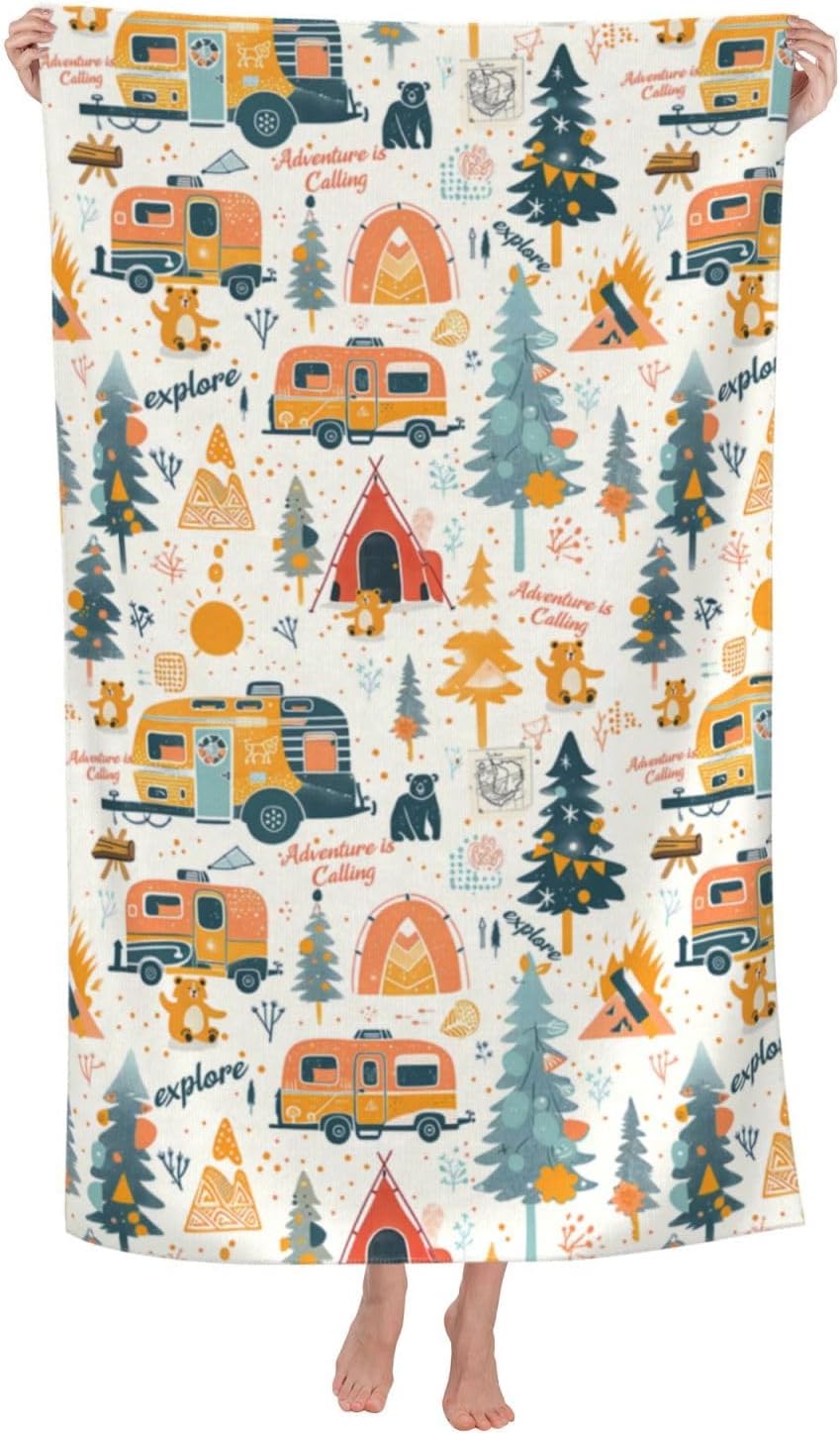 Travel Towel Quick Dry - Campingavontuur Strandlaken Microvezel Snel Droogend Kampeertent
