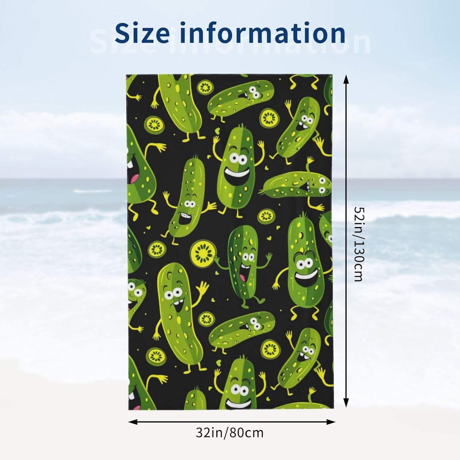 Grappige Pickle-strandhanddoek - Travel Towel Quick Dry recensie en prijs