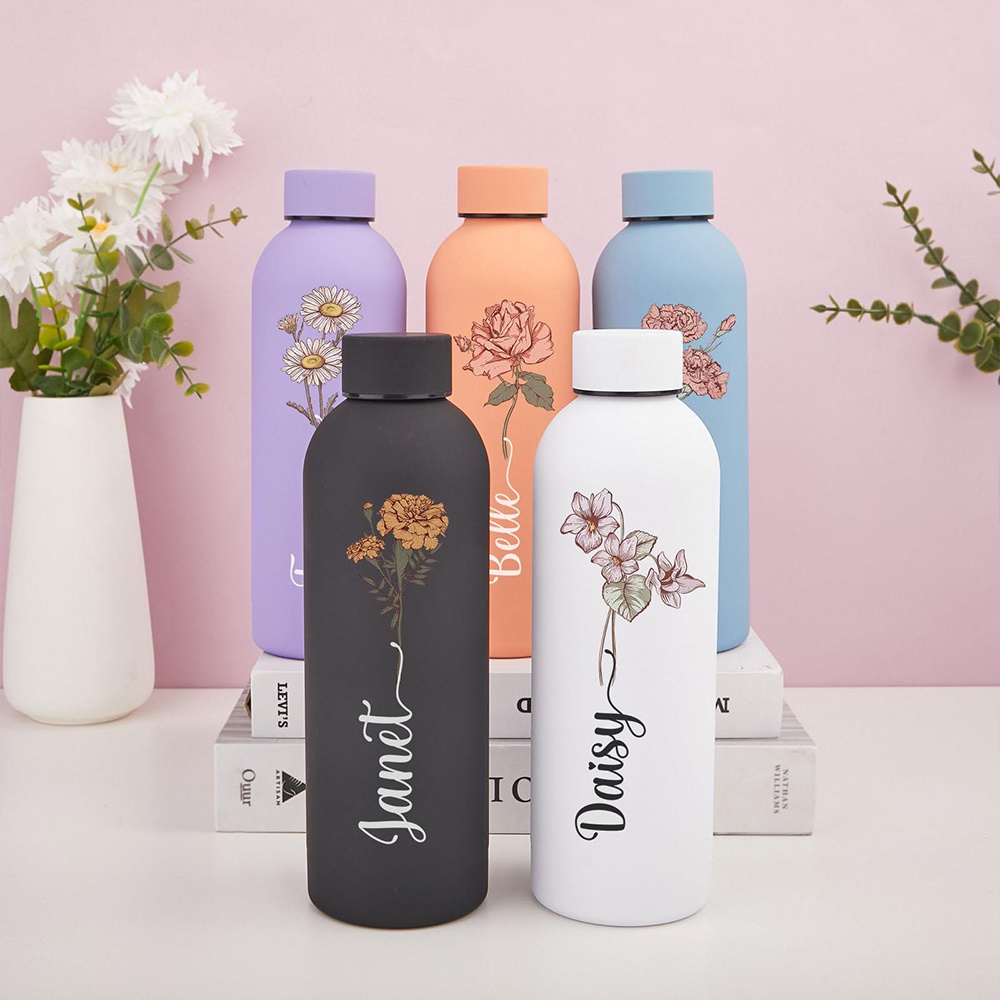 Geïsoleerde fles met bloemenpr - Travel Accessories Bottles recensie en prijs