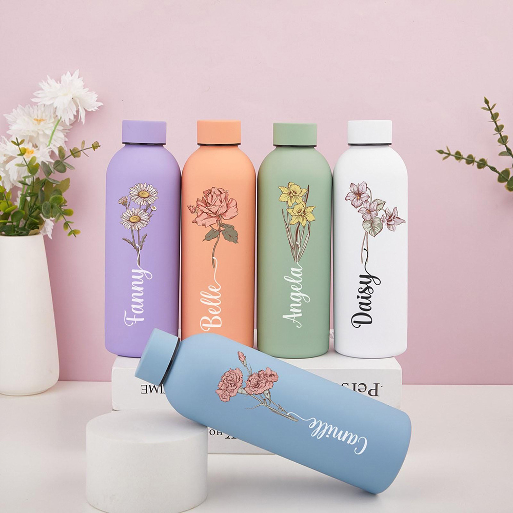 Geïsoleerde fles met bloemenpr - Travel Accessories Bottles recensie en prijs