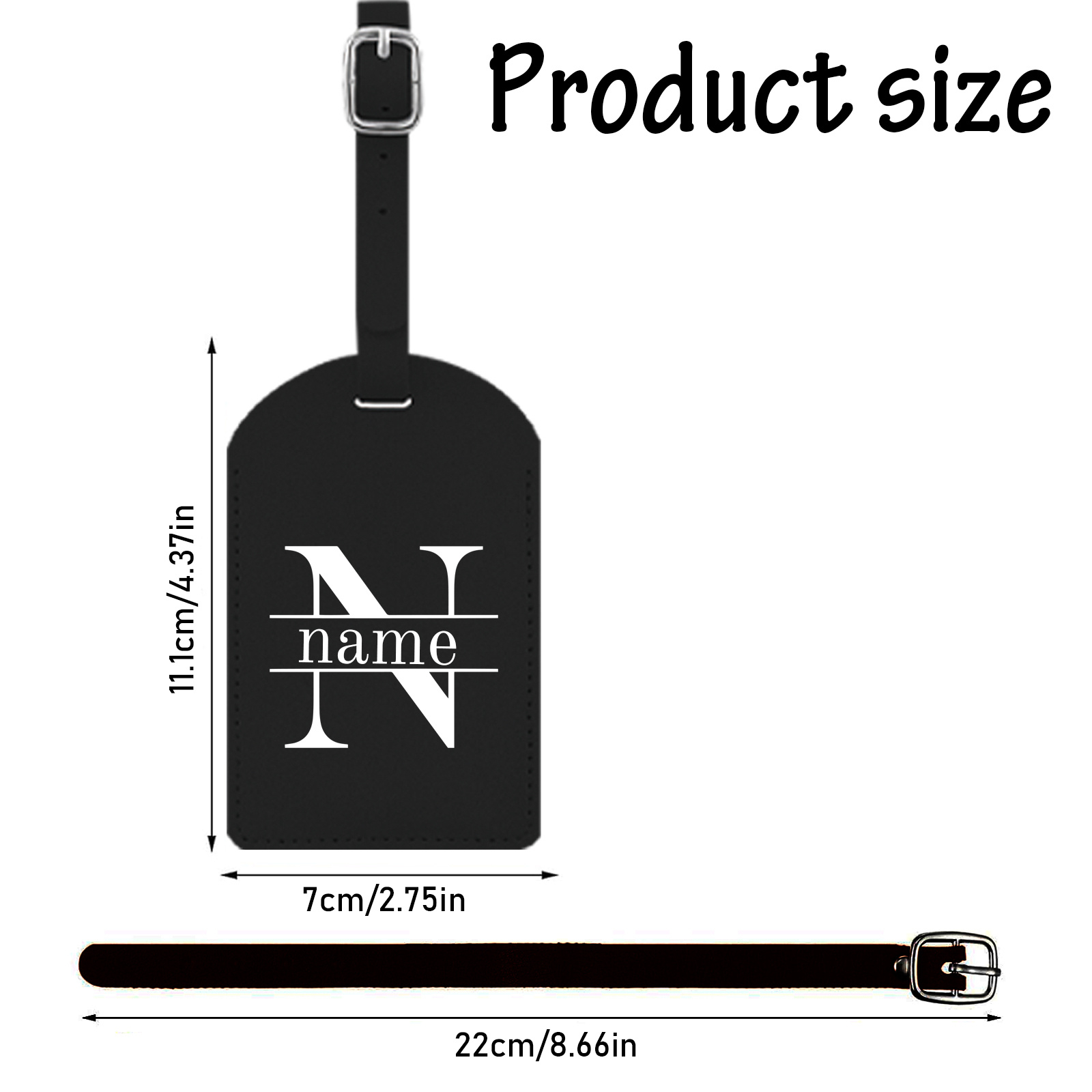 1 stuk, gepersonaliseerde baga - Luggage Tag Leather recensie en prijs