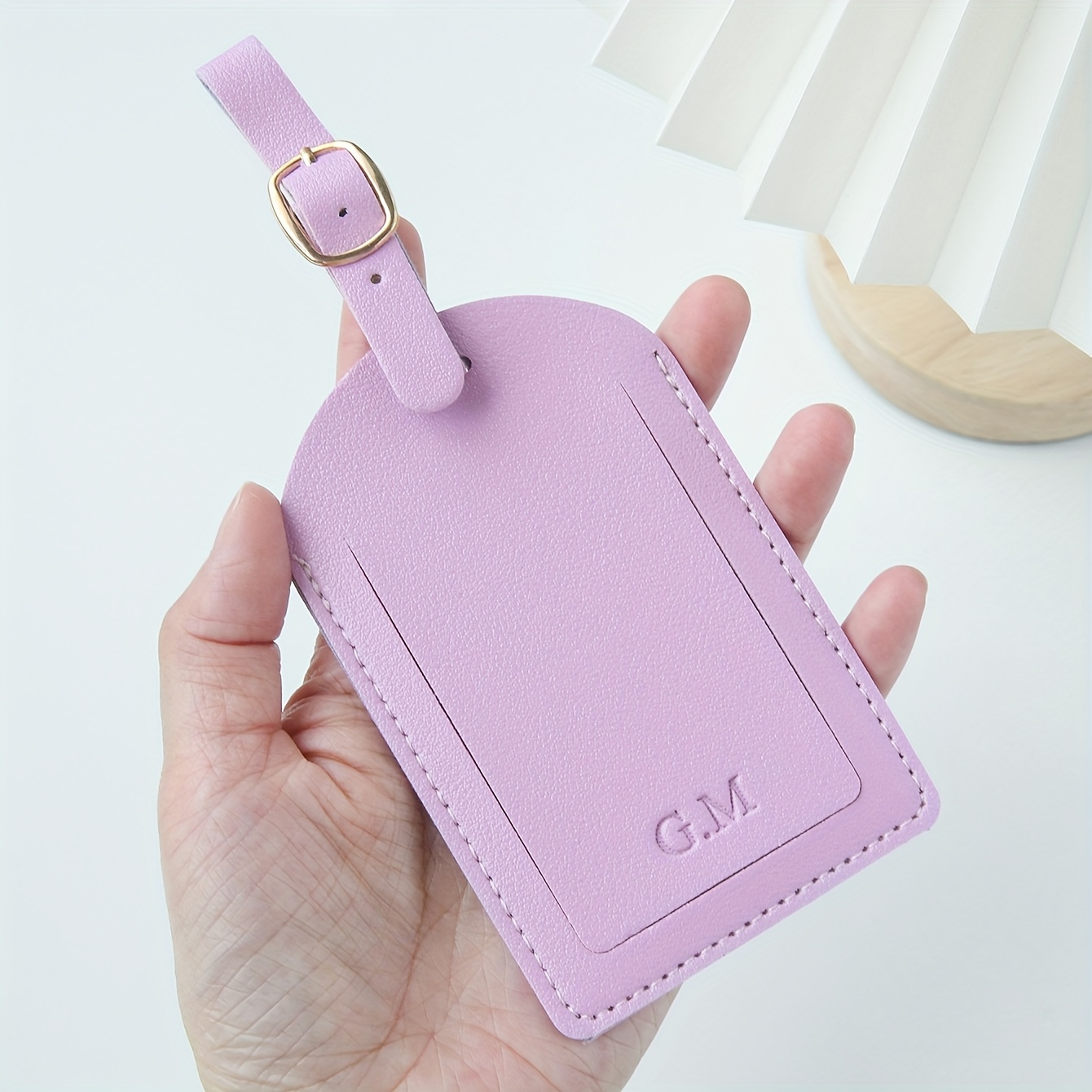 1PC aangepaste initialen bagag - Luggage Tag Leather recensie en prijs