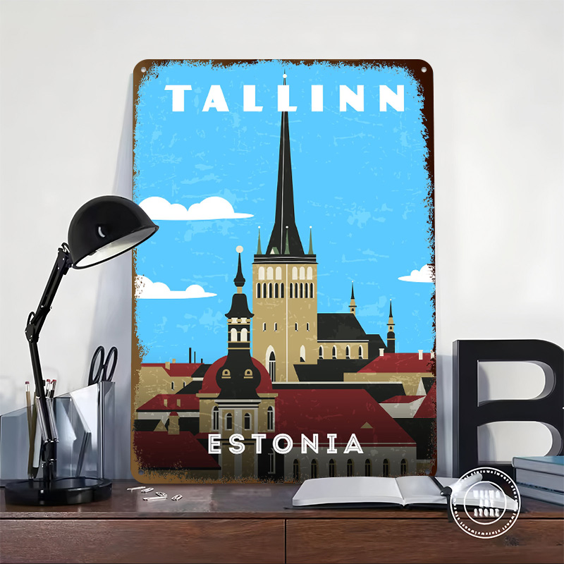 Estland Retro Reisposter Aange - Travel Accessories For Europe recensie en prijs