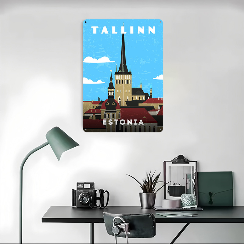 Estland Retro Reisposter Aange - Travel Accessories For Europe recensie en prijs