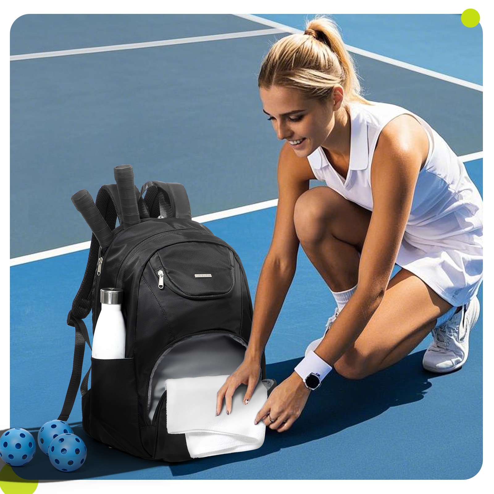Tennistas Tennisrugzak 2 racke - Shoe Bag Travel recensie en prijs