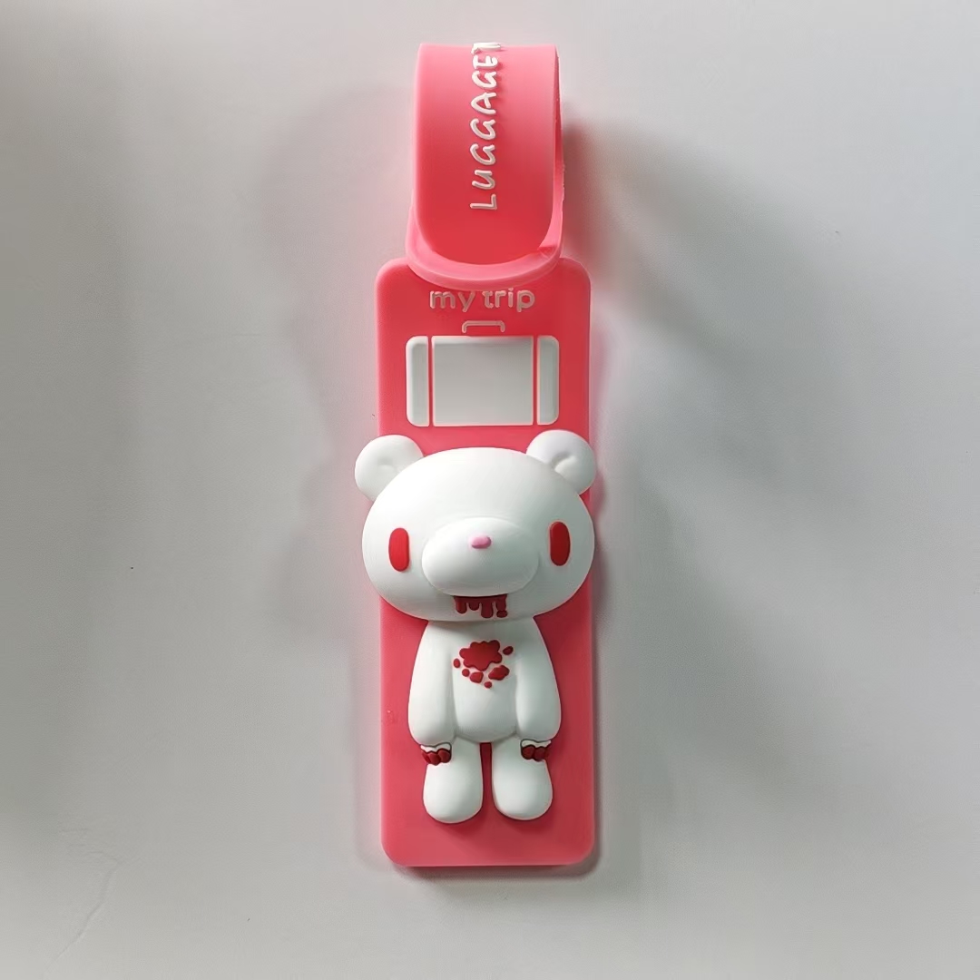 Schattige cartoon beer silicon - Travel Accessories Luggage Straps recensie en prijs