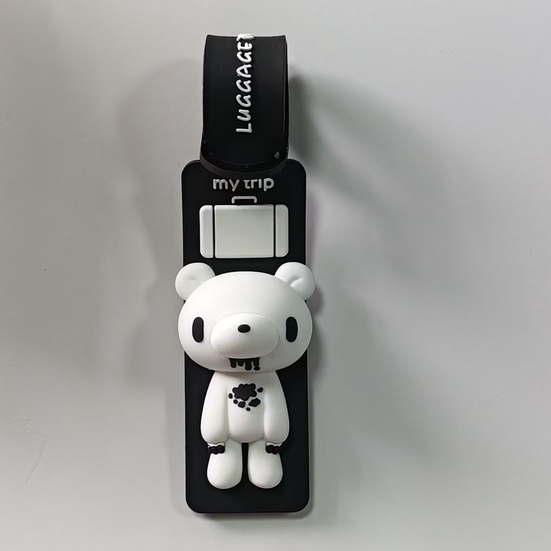 Schattige cartoon beer silicon - Travel Accessories Luggage Straps recensie en prijs