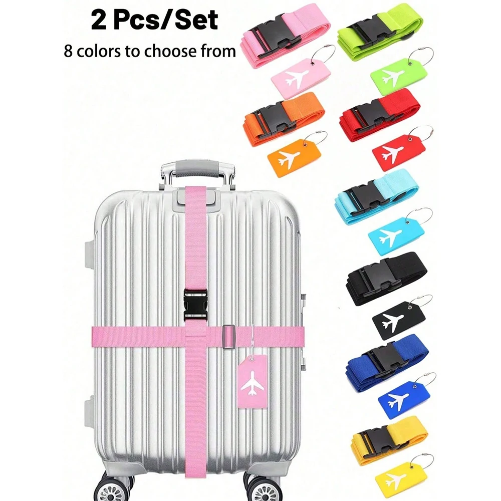 Bagageriemset met bagagelabel  - Travel Accessories Luggage Straps recensie en prijs