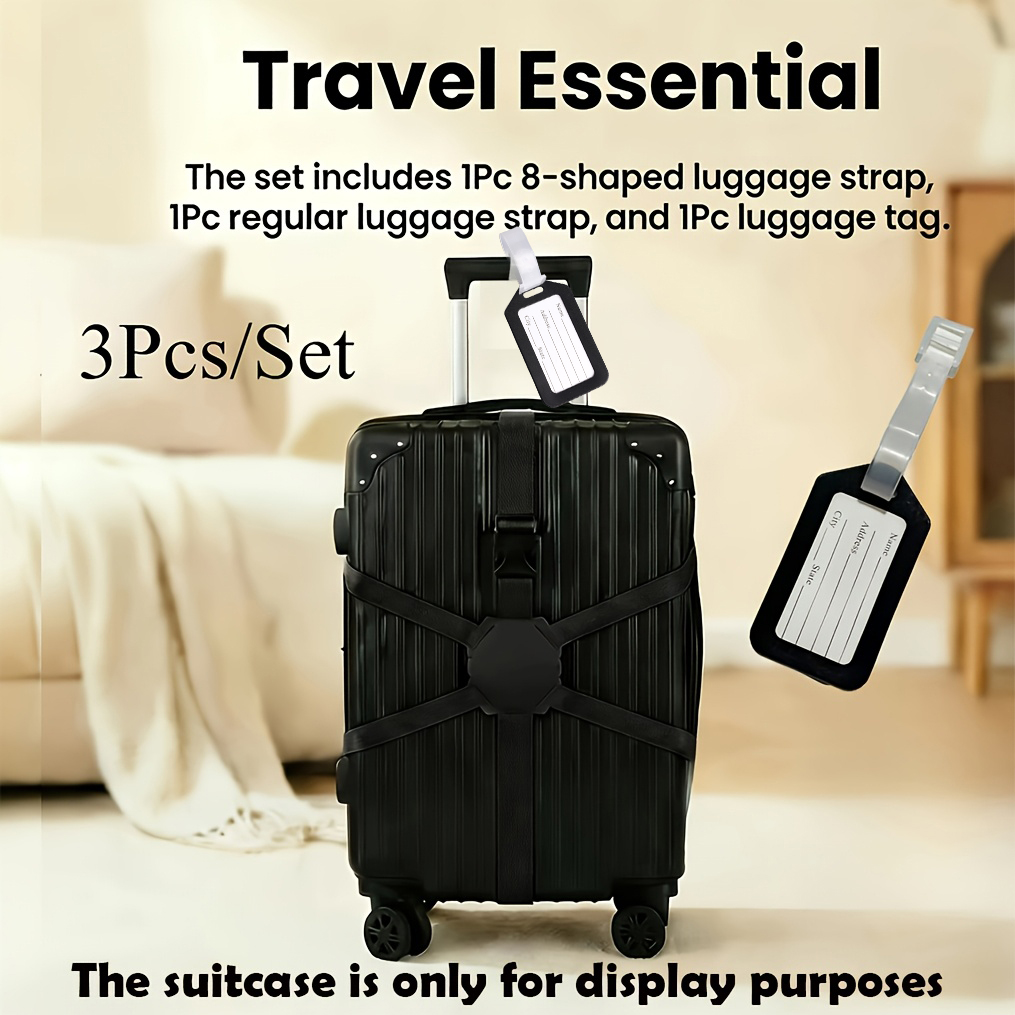 3-delige set (2 bagageriemen e - Travel Accessories Luggage Straps recensie en prijs
