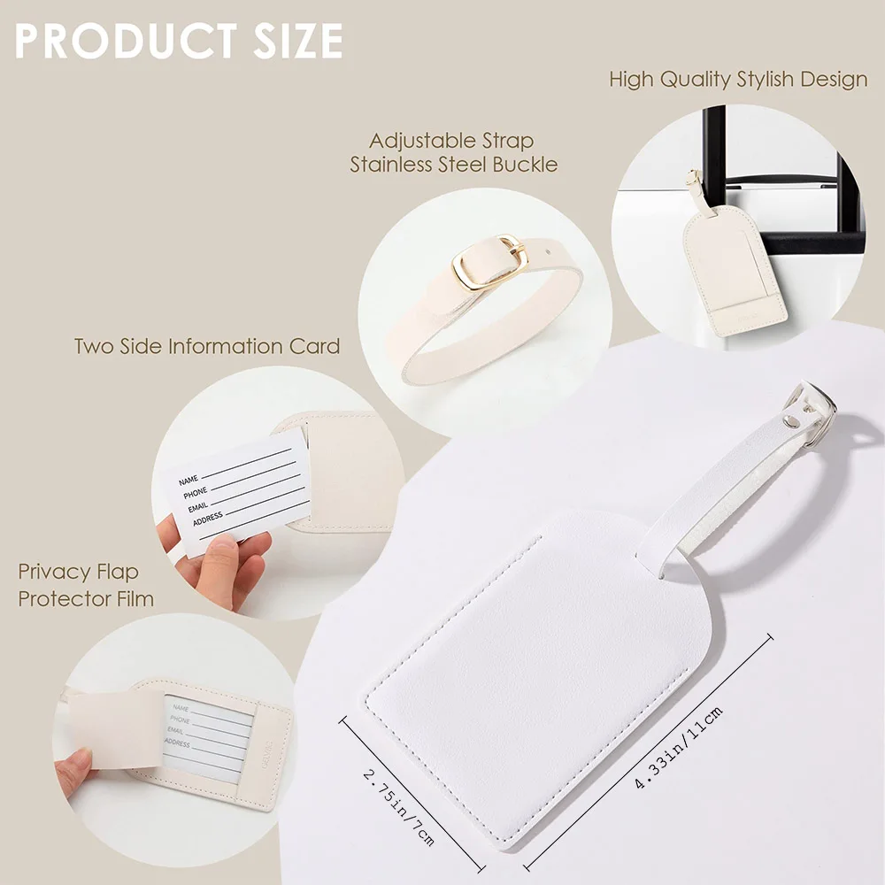 Gepersonaliseerde Pu lederen b - Luggage Tag Leather recensie en prijs