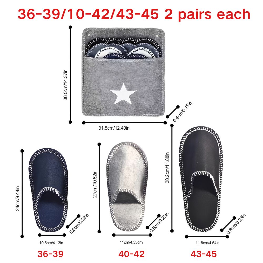 1 Set 6 Paar Wegwerp Vilt Slip - Shoe Bag Travel recensie en prijs