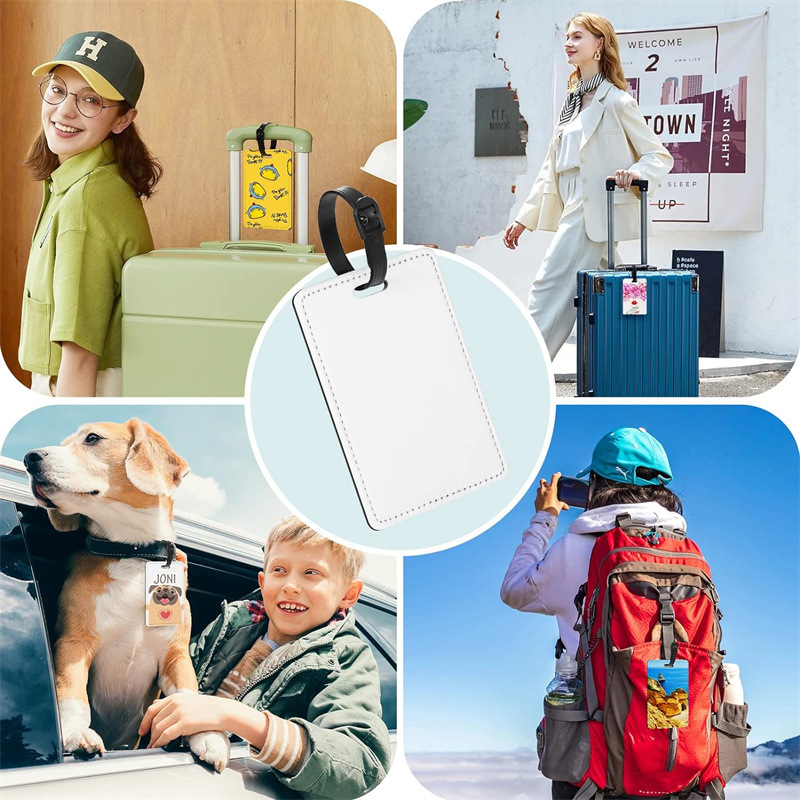 Aangepaste afbeelding PU leder - Luggage Tag Leather recensie en prijs