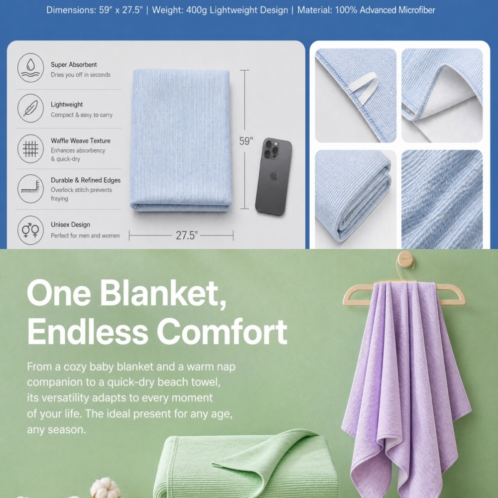 BRLPONVE 100% katoenen gestree - Travel Towel Quick Dry recensie en prijs
