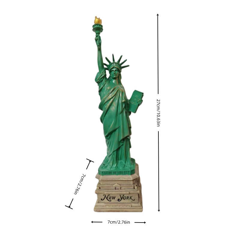 Vrijheidsbeeld van hars, burea - Travel Accessories For Europe recensie en prijs