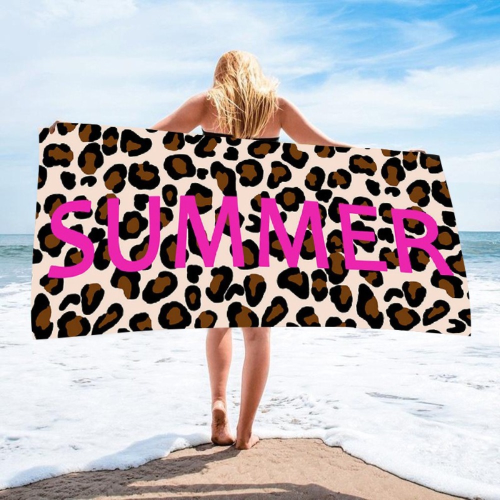 Badhanddoek met luipaardprint  - Travel Towel Quick Dry recensie en prijs