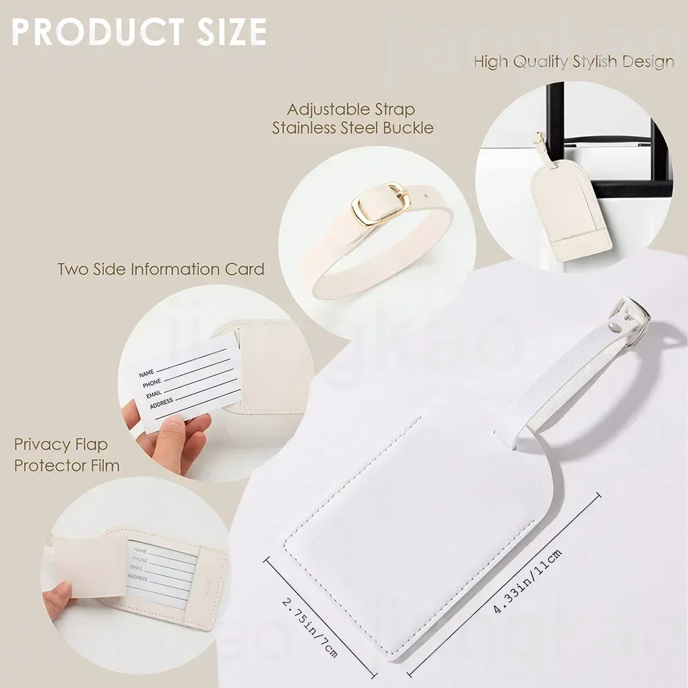 Gepersonaliseerde PU-bagagelab - Luggage Tag Leather recensie en prijs