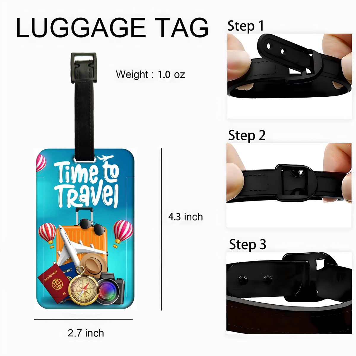 Reisstijl bagagelabel Heren Da - Luggage Tag Leather recensie en prijs