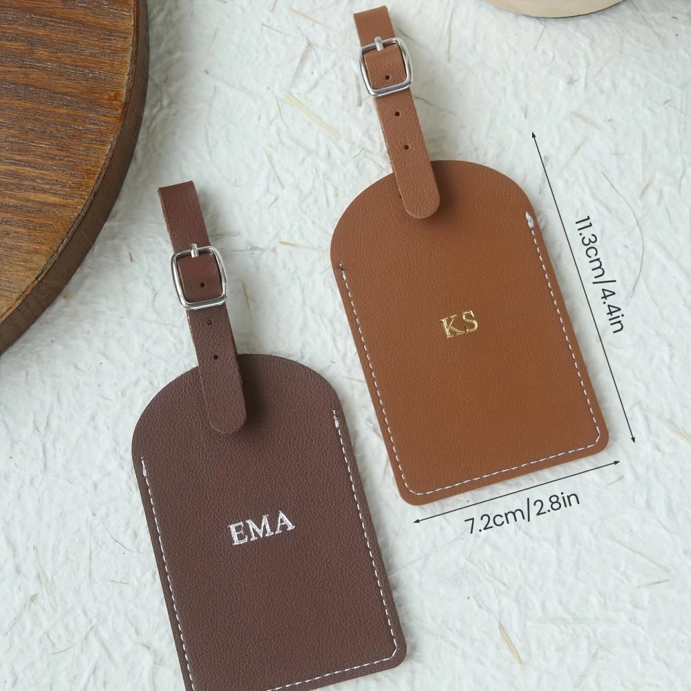 Gepersonaliseerde naam-etiket  - Luggage Tag Leather recensie en prijs