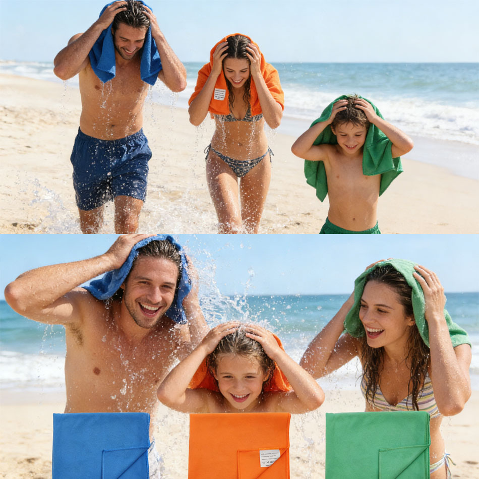 1PC microvezel strandhanddoek, - Travel Towel Quick Dry recensie en prijs